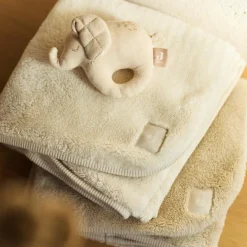 Couverture en polaire Basic Oatmeal (75 x 100 cm)