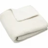 Couverture en polaire Basic Knit Ivory (75 x 100 cm)