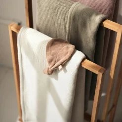 Couverture en polaire Basic Knit Ivory (75 x 100 cm)