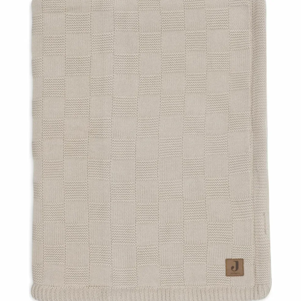 Couverture en polaire Box Knit Warm Sand (75 x 100 cm)