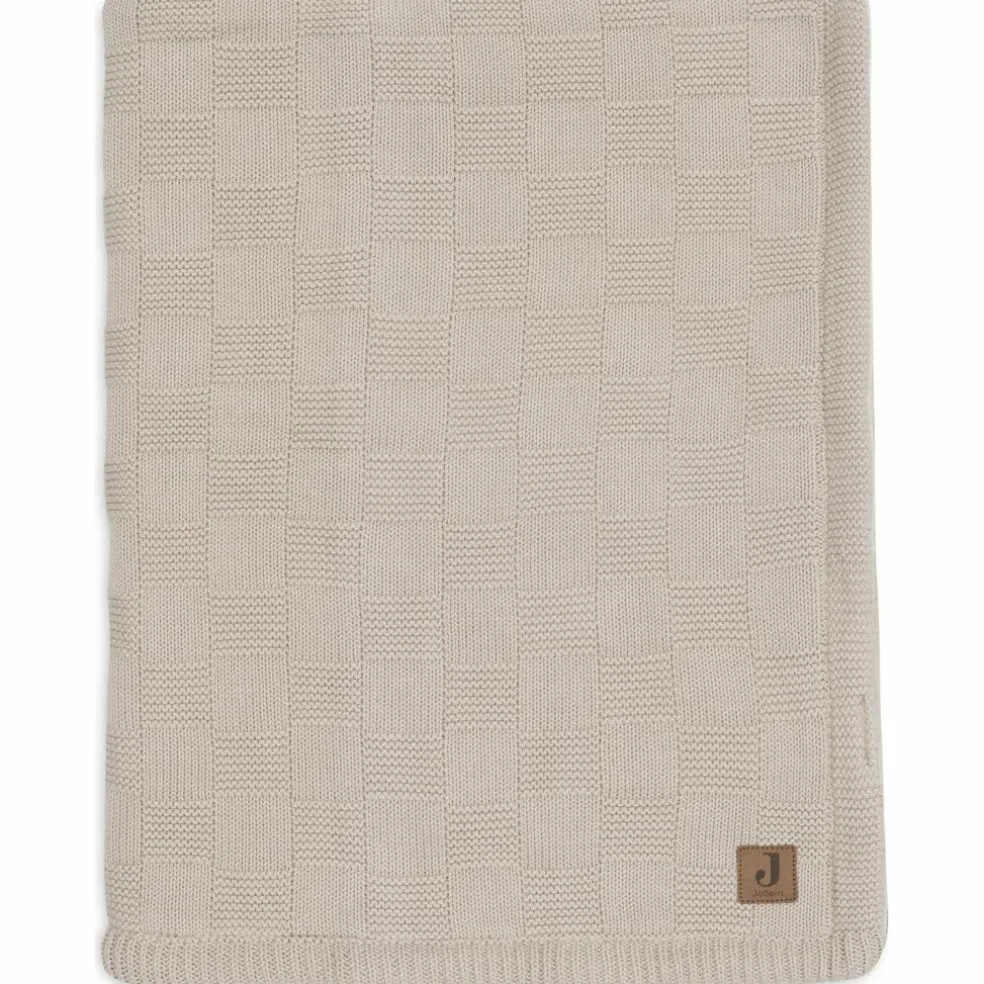 Couverture en polaire Box Knit Warm Sand (100 x 150 cm)