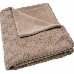 Couverture en polaire Box Knit Milky Coffee (100 x 150 cm)