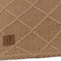 Couverture en polaire Check Knit Biscuit (100 x 150 cm)