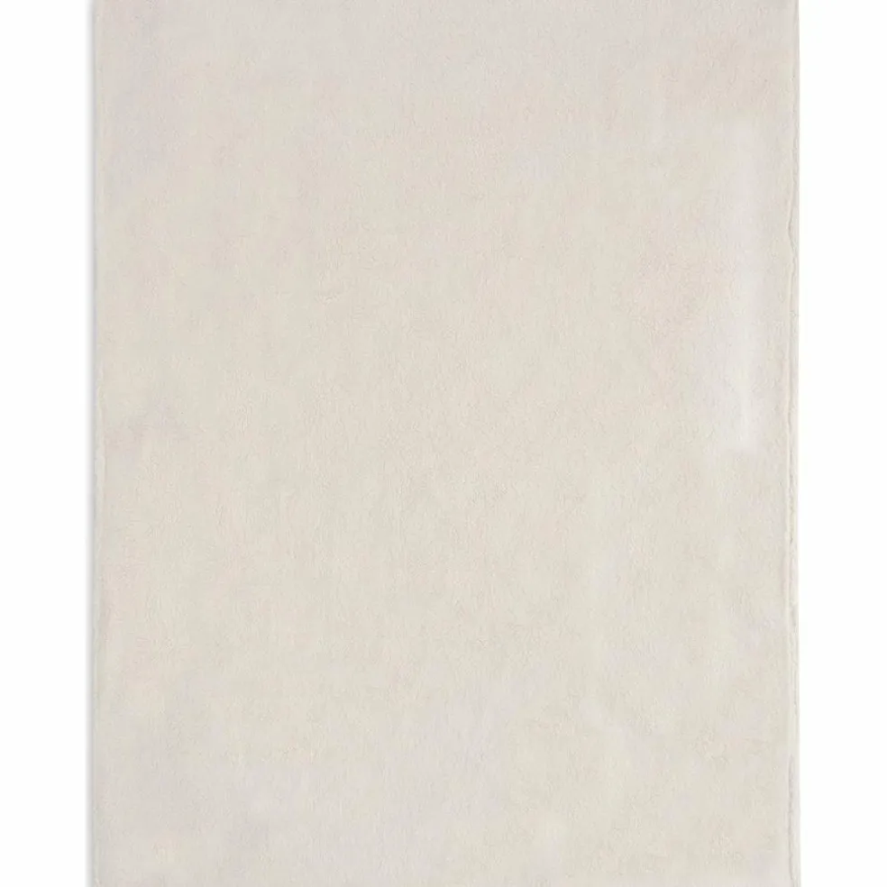 Couverture en polaire Check Knit Oatmeal (75 x 100 cm)