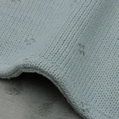 Couverture en polaire Cosy Knit Sea Green (75 x 100 cm)