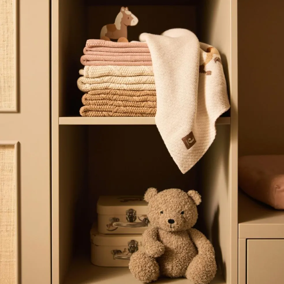 Couverture en polaire Cosy Knit Wild Rose (75 x 100 cm)