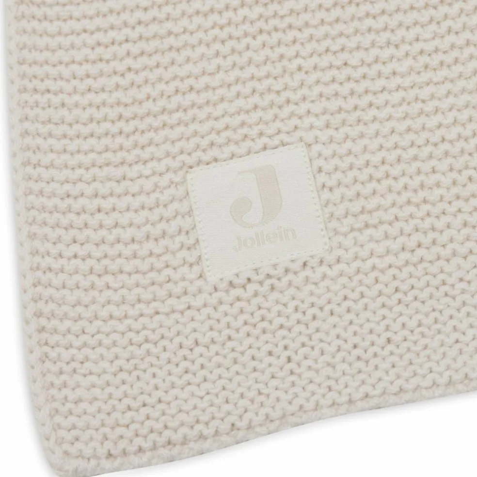 Couverture en tricot Basic Knit Oatmeal (75 x 100 cm)