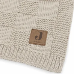 Couverture en tricot Box Knit Warm Sand (100 x 150 cm)