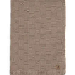 Couverture en tricot Box Knit Milky Coffee (75 x 100 cm)