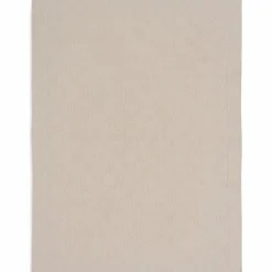 Couverture en tricot Check Knit Oatmeal (100 x 150 cm)