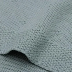 Couverture en tricot Cosy Knit Sea Green (75 x 100 cm)