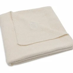 Couverture en tricot Cosy Knit Ivory (75 x 100 cm)
