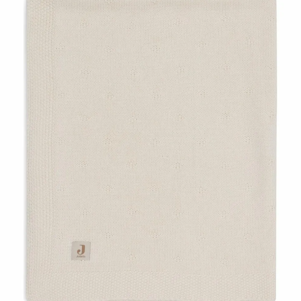 Couverture en tricot Cosy Knit Ivory (75 x 100 cm)