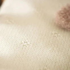 Couverture en tricot Cosy Knit Ivory (75 x 100 cm)