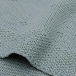 Couverture en tricot Cosy Knit Sea Green (100 x 150 cm)
