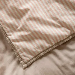 Couverture matelassée Faro Rayé Peach (100 x 140 cm)