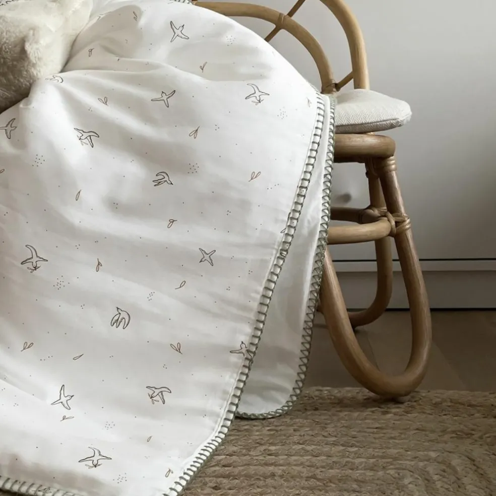 Couverture matelassée l'Envolée Cyprès (75 x 100 cm)