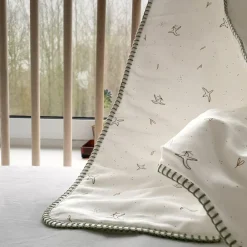 Couverture matelassée l'Envolée Cyprès (75 x 100 cm)