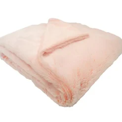 Couverture Microdoux Snow lait fraise (75 x 100 cm)