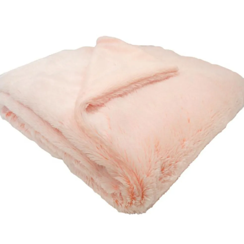 Couverture Microdoux Snow lait fraise (75 x 100 cm)