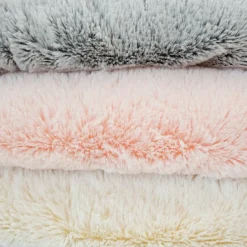 Couverture Microdoux Snow lait fraise (75 x 100 cm)