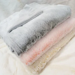 Couverture Microdoux Snow crème (75 x 100 cm)