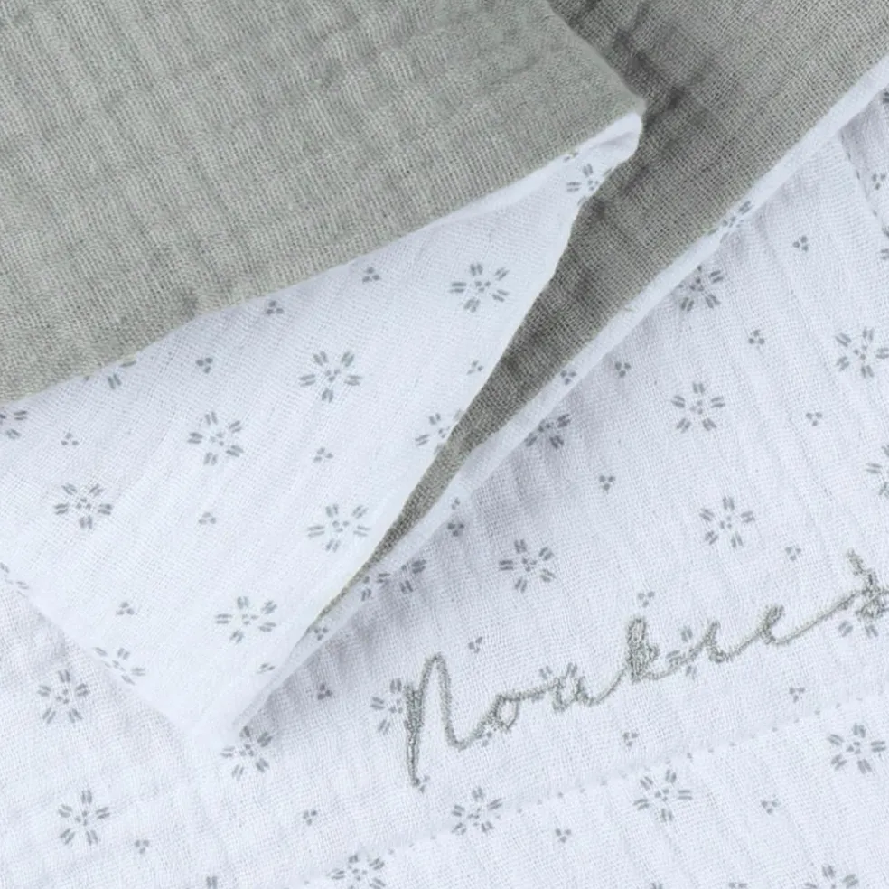 Couverture mousseline Smart flowers (75 x 100 cm)