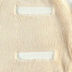 Couverture nomade à longs poils Mix & Match ivoire