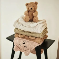 Couverture nomade Bear Boucle Olive Green (0-3 mois)