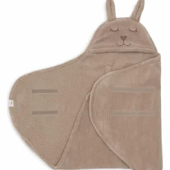Couverture nomade Bunny Cloudy Rib Milky Coffee