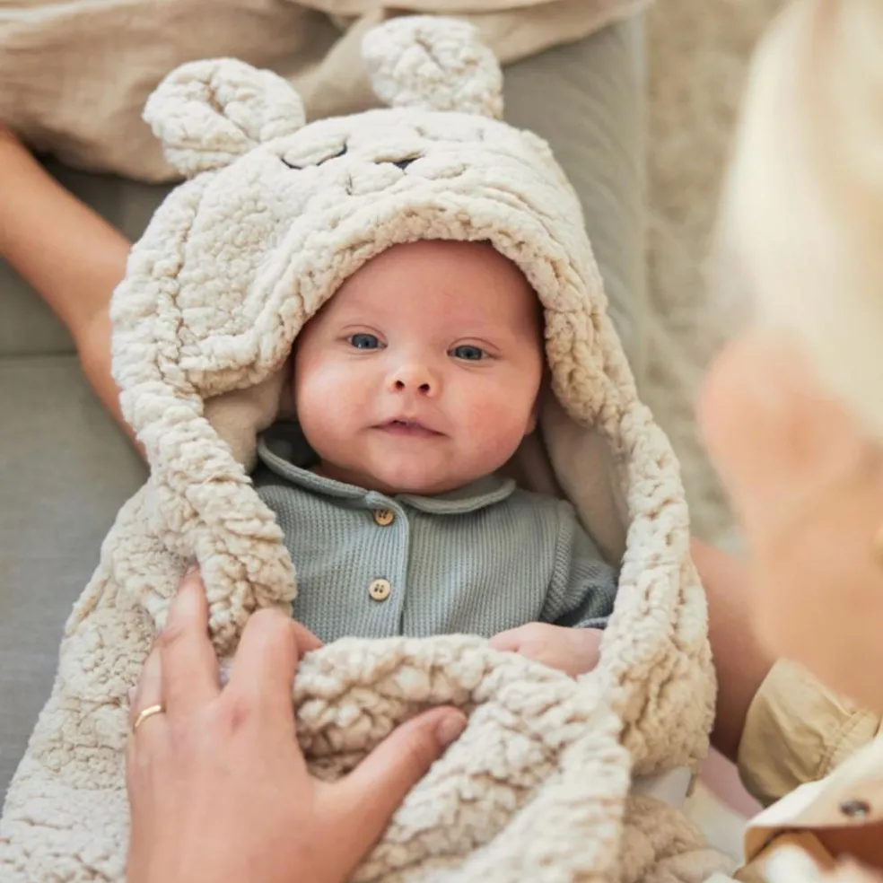 Couverture nomade Bunny nougat (100 x 105 cm)