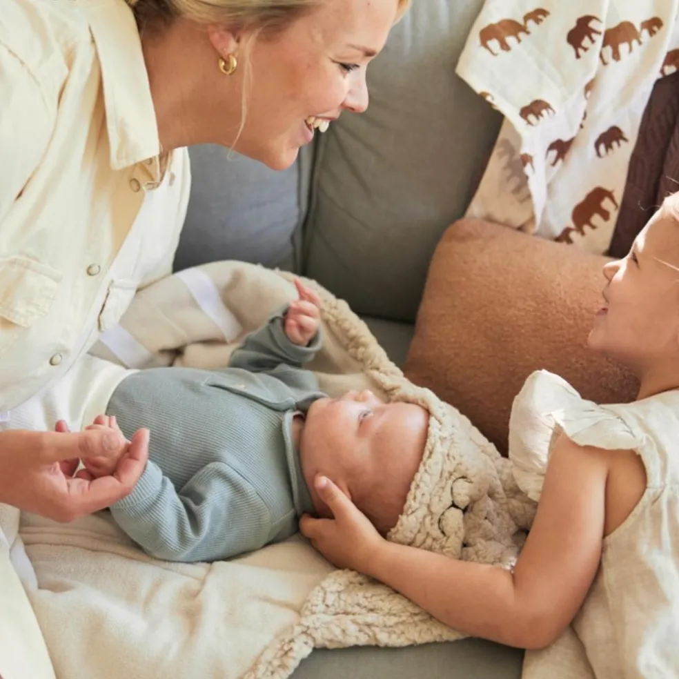 Couverture nomade Bunny nougat (100 x 105 cm)