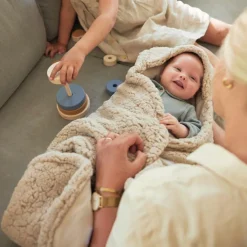 Couverture nomade Bunny nougat (100 x 105 cm)