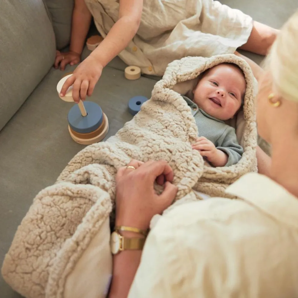 Couverture nomade Bunny nougat (100 x 105 cm)