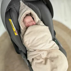 Couverture nomade CALLIE CORD sand shell