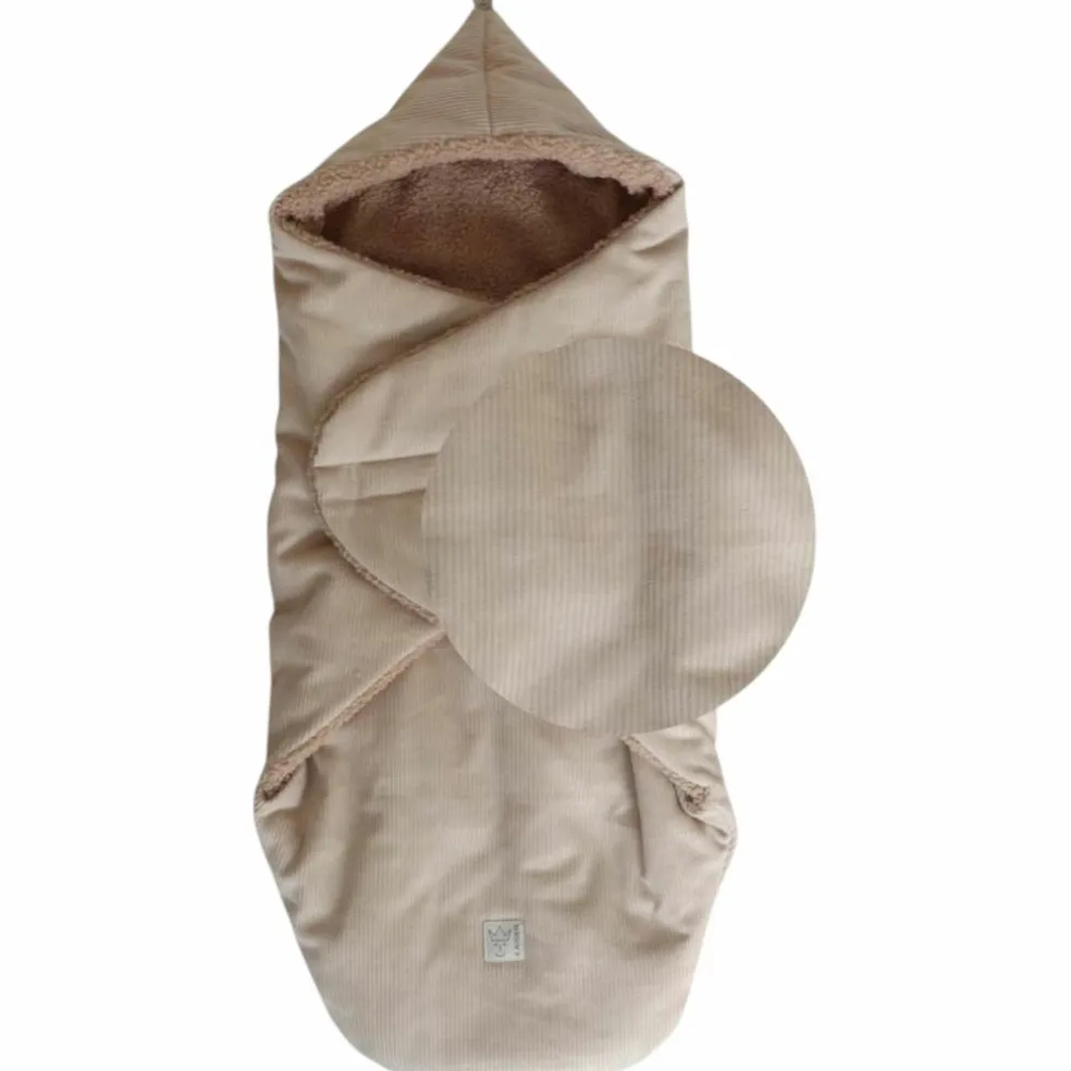 Couverture nomade CALLIE CORD sand shell