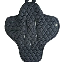 Couverture nomade pour bébé Recy black-cream