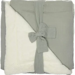 Couverture polaire Mix & Match vert de gris (70 x 100 cm)