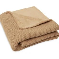 Couverture polaire tricotée Basic Knit Biscuit (75 x 100 cm)