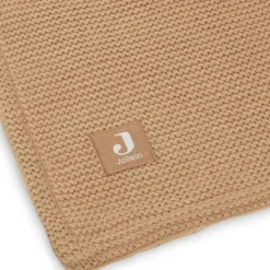 Couverture polaire tricotée Basic Knit Biscuit (75 x 100 cm)