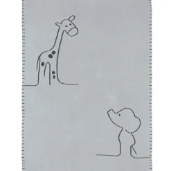 Couverture réversible en coton Luna & Axel (75 x 100 cm)