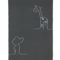 Couverture réversible en coton Luna & Axel (75 x 100 cm)