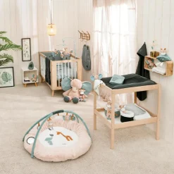 Couverture réversible en coton Luna & Axel (75 x 100 cm)