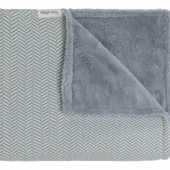 Couverture Teddy Dawn Nordic Blue-Ecru (70 x 95 cm)