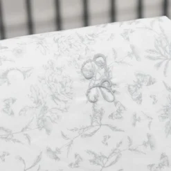 Couverture Toile de Jouy gris
