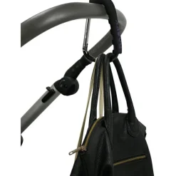 Crochet pour poussette universel noir