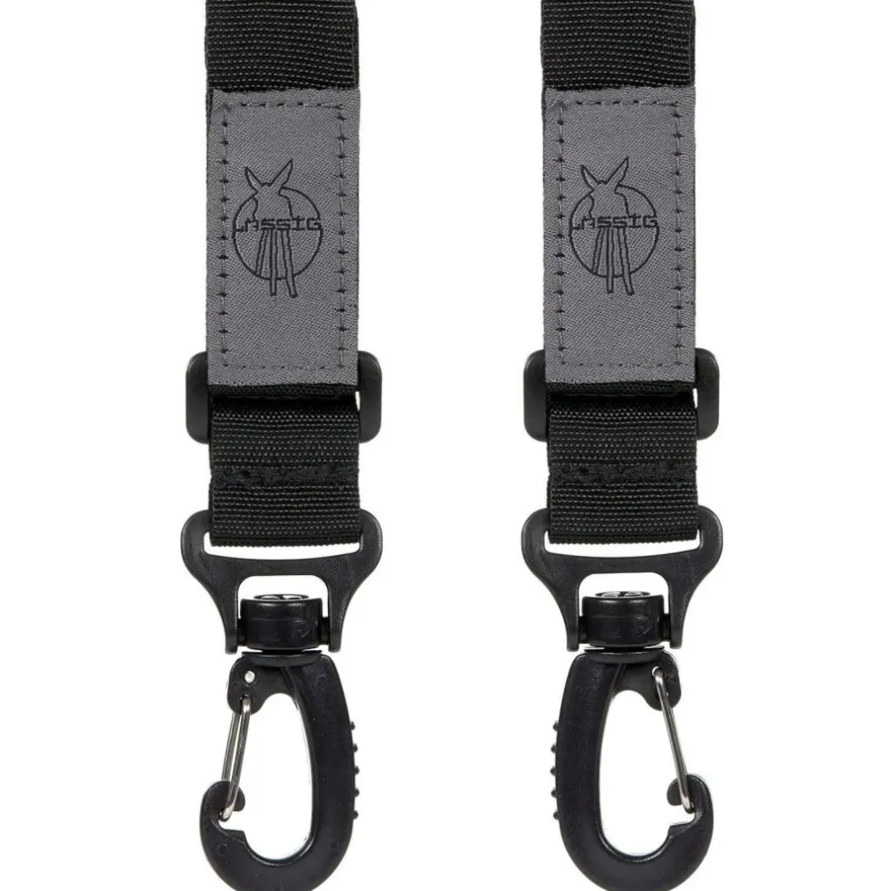 Crochets attache poussette noir