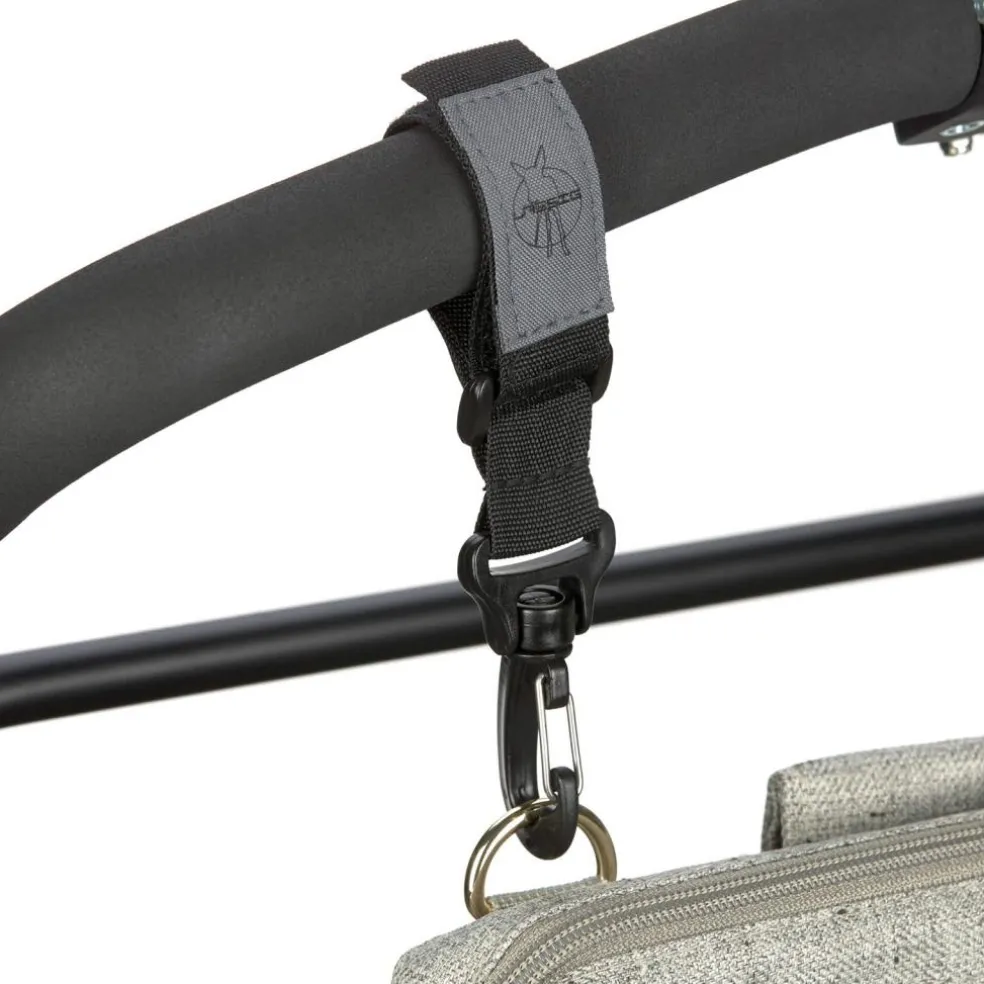 Crochets attache poussette noir