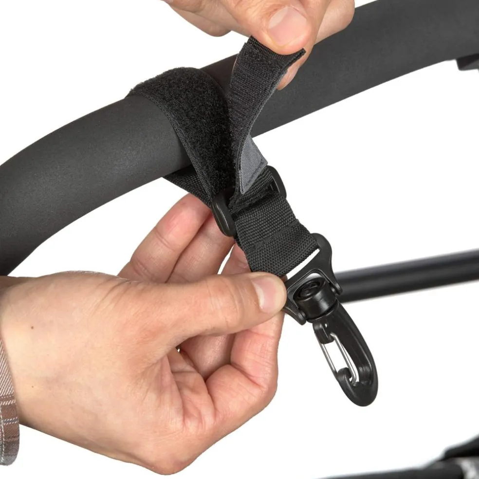 Crochets attache poussette noir