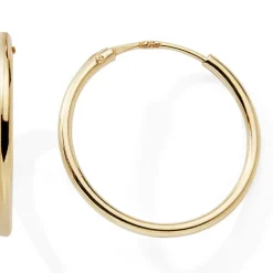 Créoles diamètre 12 mm (or jaune 9 carats)